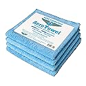 Aero Cosmetics All-Purpose Microfiber Cleaning Towels (4-Pack) Cleaning Cloth for Wet or Waterless Wash - Highly Absorbent, Lint-Free, Car, RV