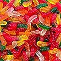 Mini Gummy Worms Candy, Chewy Fruity Treat (1 Pound Bag)