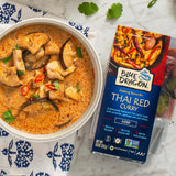 Blue Dragon 3 Step Thai Red Curry Kit - 8.9 oz (Pack of 2) - Pre-Portioned Sachets of Authentic Thai Red Curry Paste, Coconut Milk, & Aromatic Herbs