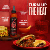 Heartbeat Hot Sauce Co. | In Flames Extra Hot Red Habanero, 6 oz.