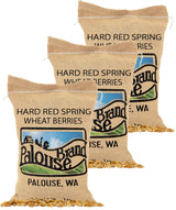 Palouse Brand Certified Glyphosate Residue Free Hard Red Spring Wheat Berries | 15 LBS | Family Farmed in Washington State | Sproutable | Non-GMO