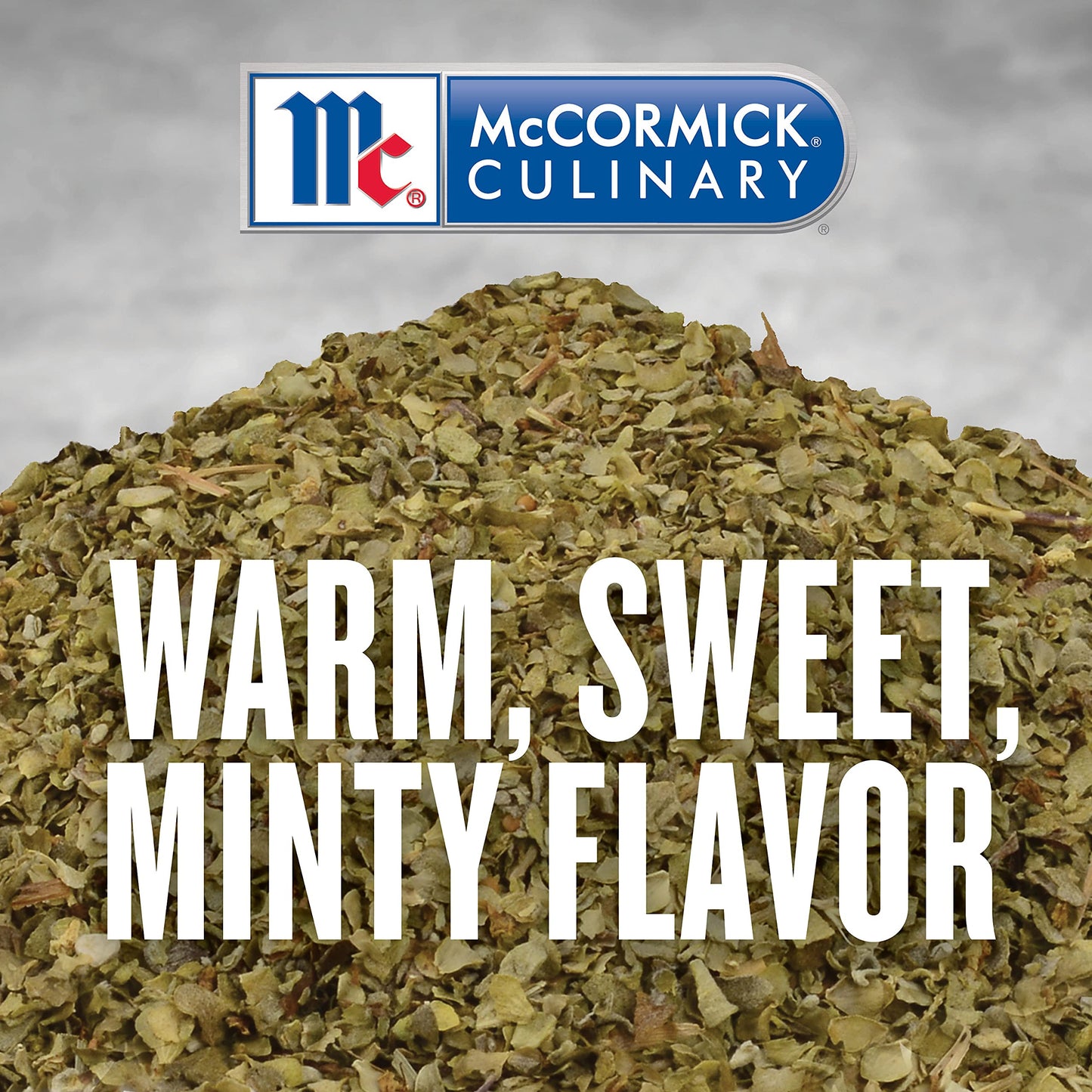McCormick Culinary Marjoram Leaves, 4 oz - One 4 Ounce Container of Marjoram Spice for a Bitter, Minty Flavor, Ideal in Stews, Salads, Pork and Beef