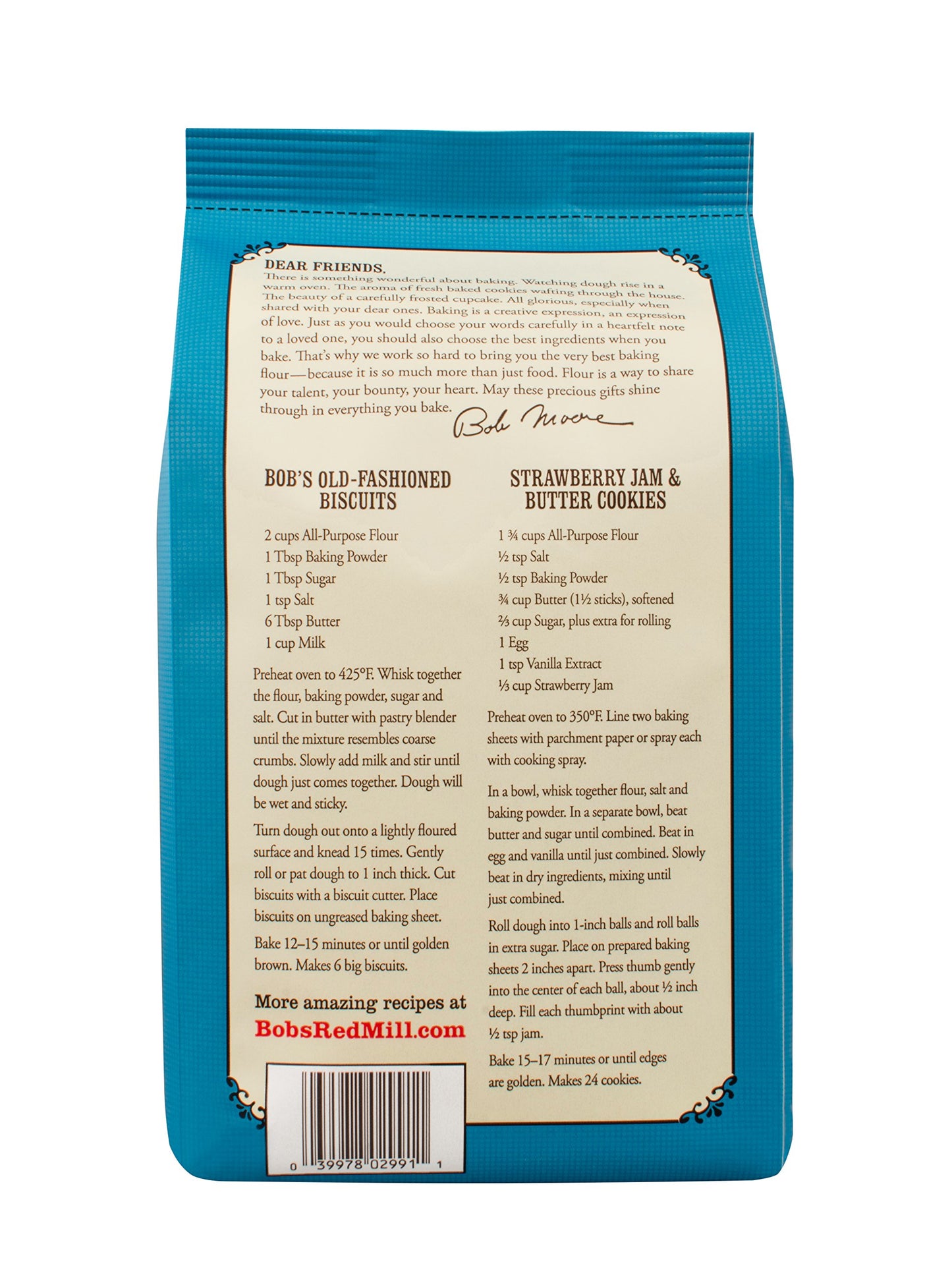 Bob's Red Mill Flour White Unbleached Organic, 5-Pound (Pack of 4)