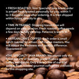 Paradise Blend: 12 oz Whole Bean Coffee, Fresh Roasted Personally for You on Order & Shipped Direct, Complex Medium Dark Roast Blend, 100% Arabica