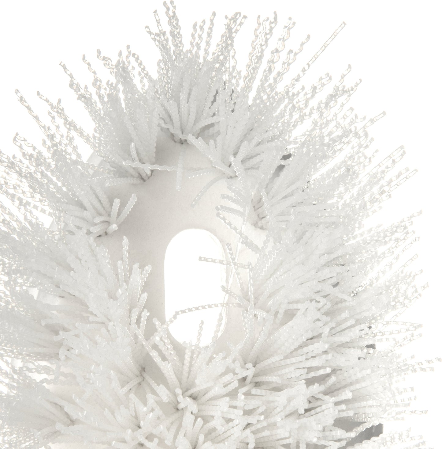Carlisle 4549402 Spectrum Pointed End Scrub Brush, Polyester Bristles, 8" Length x 1-1/2" Width, 1-3/8" Bristle Trim, White