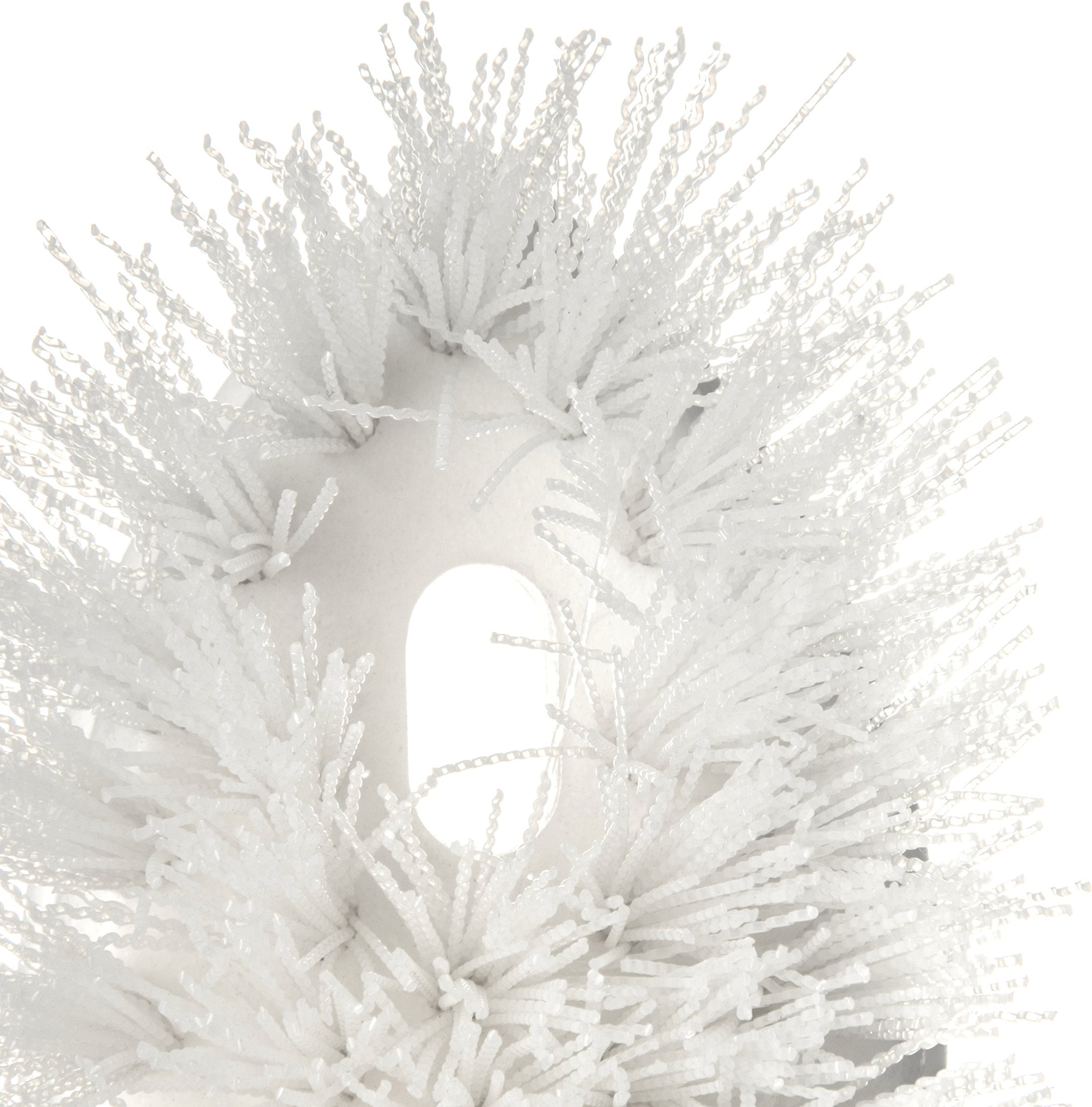 Carlisle 4549402 Spectrum Pointed End Scrub Brush, Polyester Bristles, 8" Length x 1-1/2" Width, 1-3/8" Bristle Trim, White