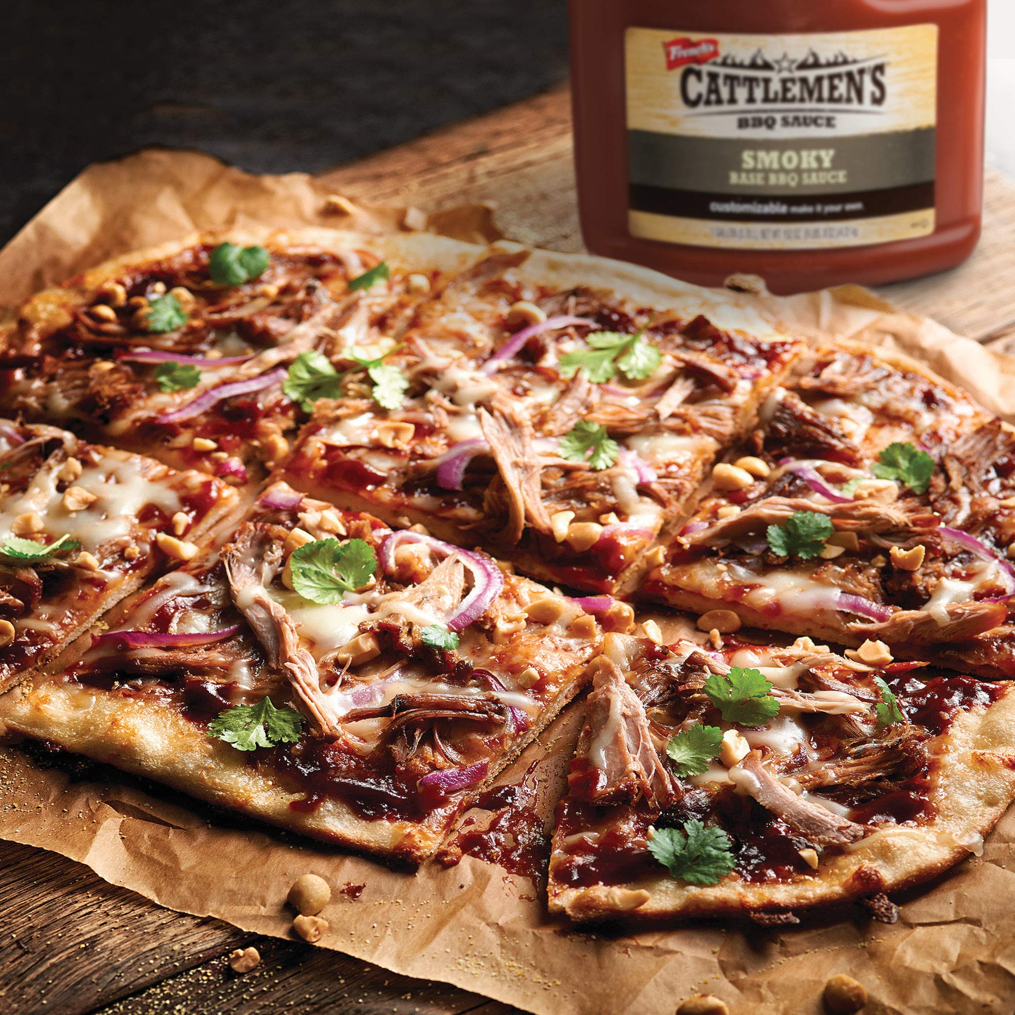 Cattlemen's Smoky Base BBQ Sauce, 1 gal - One Gallon Jug of Customizable Smoky Barbecue Sauce Base for Chefs, Ideal for Ribs, Briskets, Wings and More