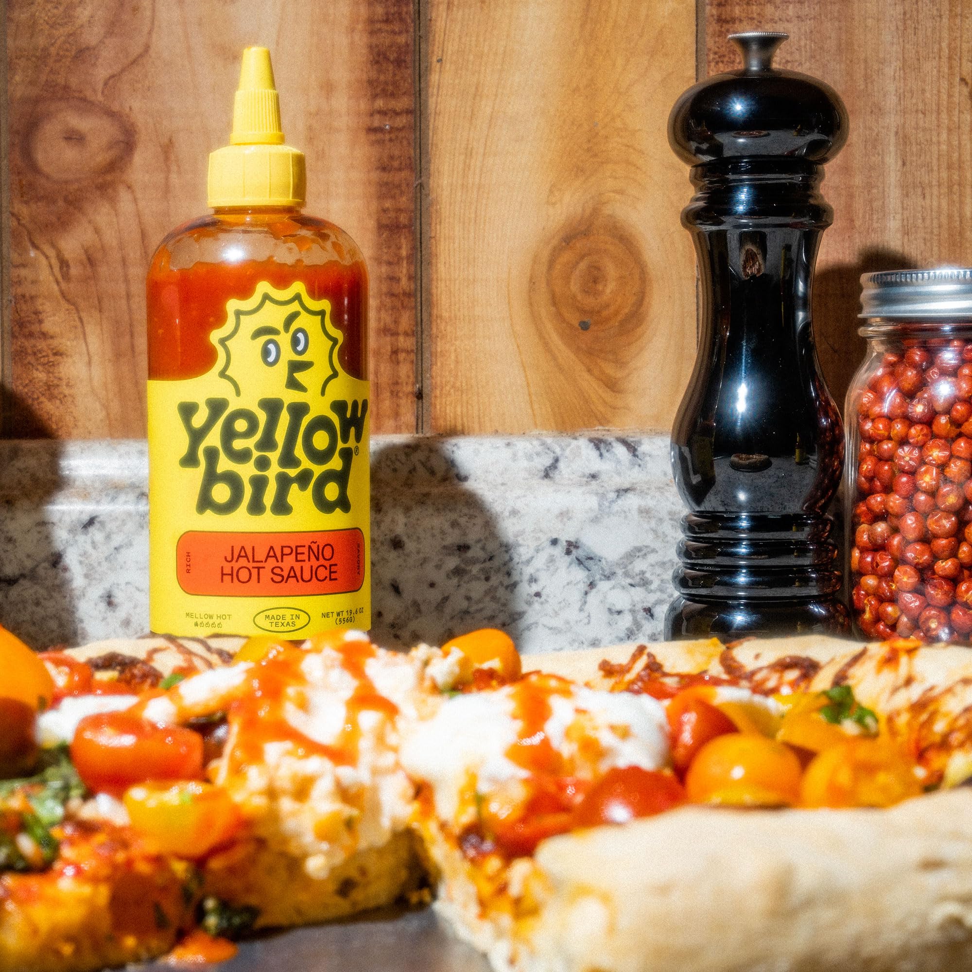 Yellowbird® Classic Jalapeño Hot Sauce 19.6 oz. Tabletop Size (Mellow Hot | 1 Bottle | Made in Texas)