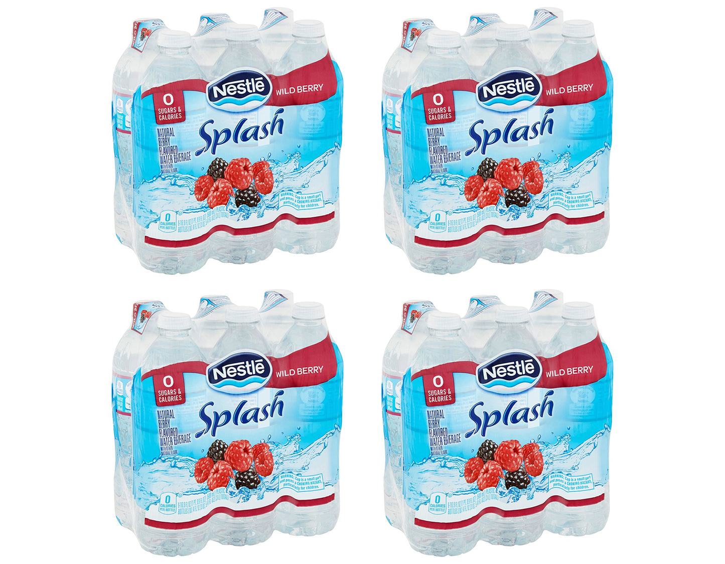 Nestle Pure Life Splash, Wild Berry, 16.9 Fluid Ounce (24 Pack)