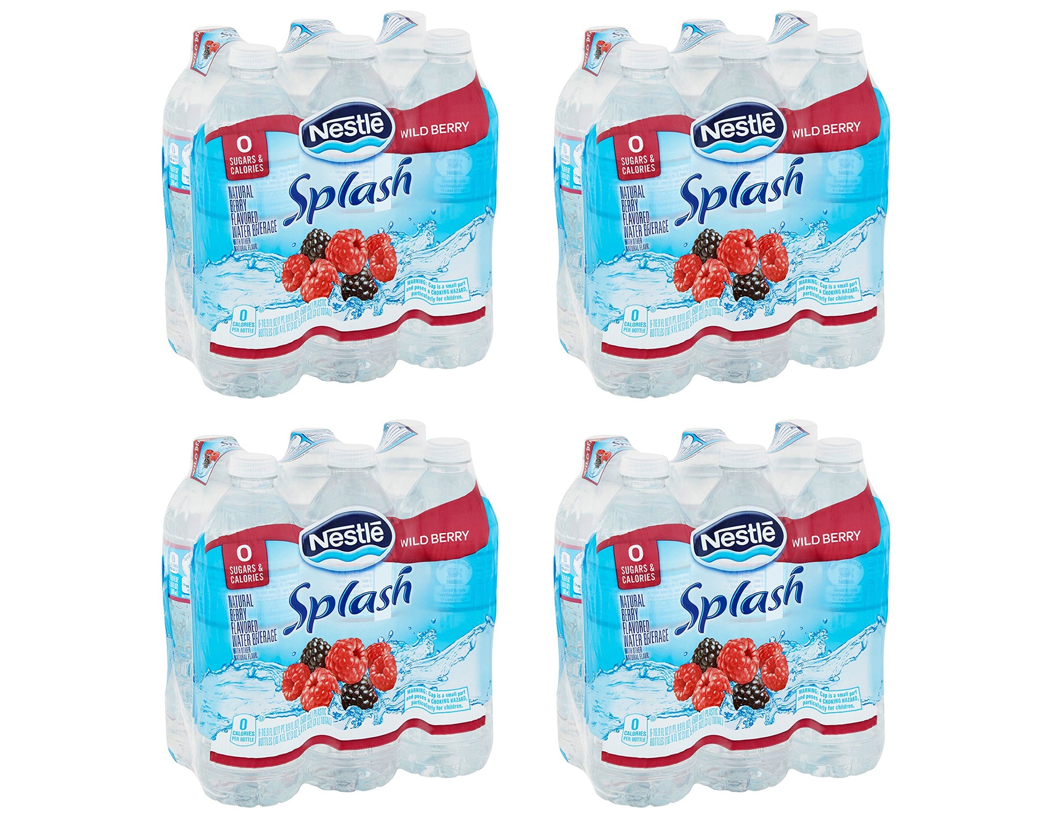 Nestle Pure Life Splash, Wild Berry, 16.9 Fluid Ounce (24 Pack)