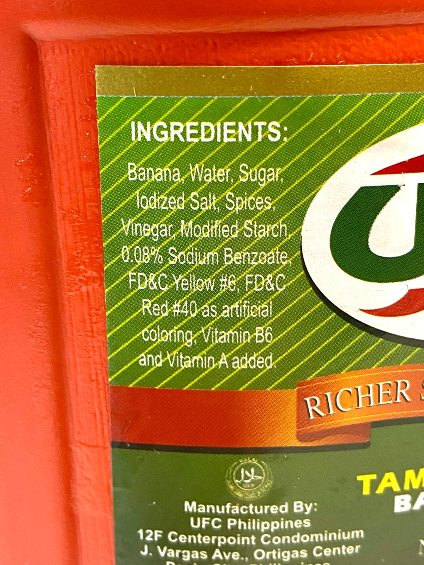 UFC Tamis Anghang Banana Sauce, Large 4kg Bottle, Filipino Condiment