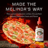 Melinda’s Pizza Collection - 6 Pack (70 Oz) - Gourmet Pizza Hot Sauce Gift Set with Hot Honey, Black Truffle, Jalapeño Ranch & More - Gluten Free