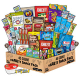 45 Count Variety Snack Box Care Package Gift Basket Snack Pack Candy Treats Chips Cookies for Adults Kids Grandkids Teens College Students Guys Girls