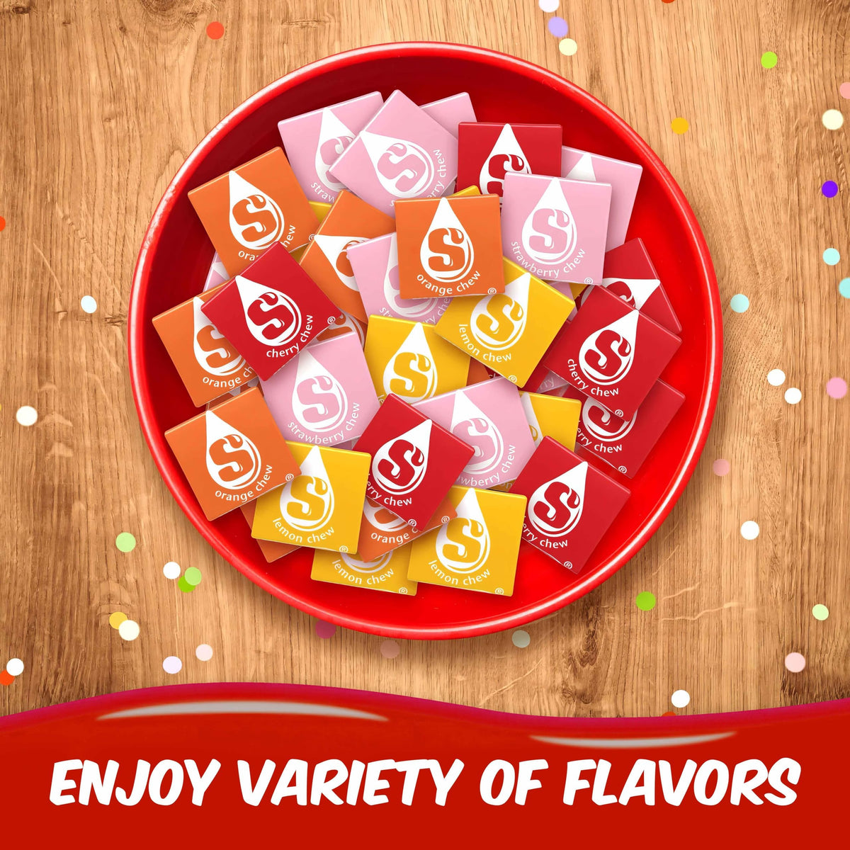 Original Fruit Chewy Candy - Assorted Flavors - Soft & Chewy - 1 lb Bulk Bag