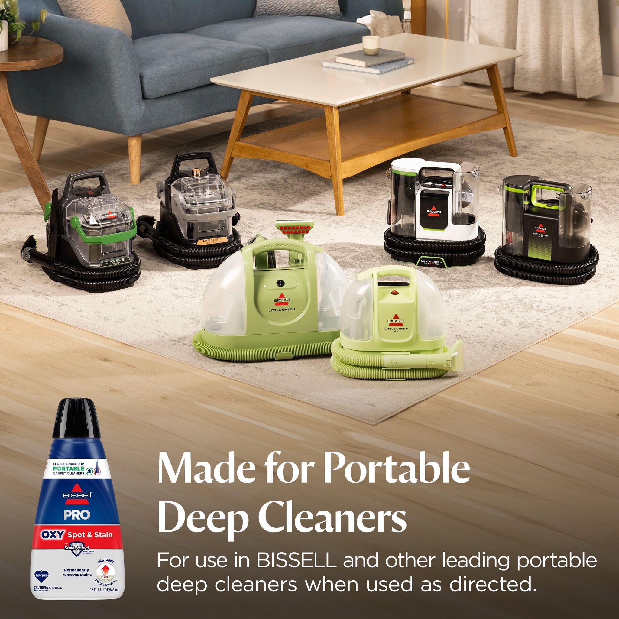 Bissell Professional Spot and Stain + Oxy Portable Machine Formula, 32 oz, Single, 32 Fl Oz