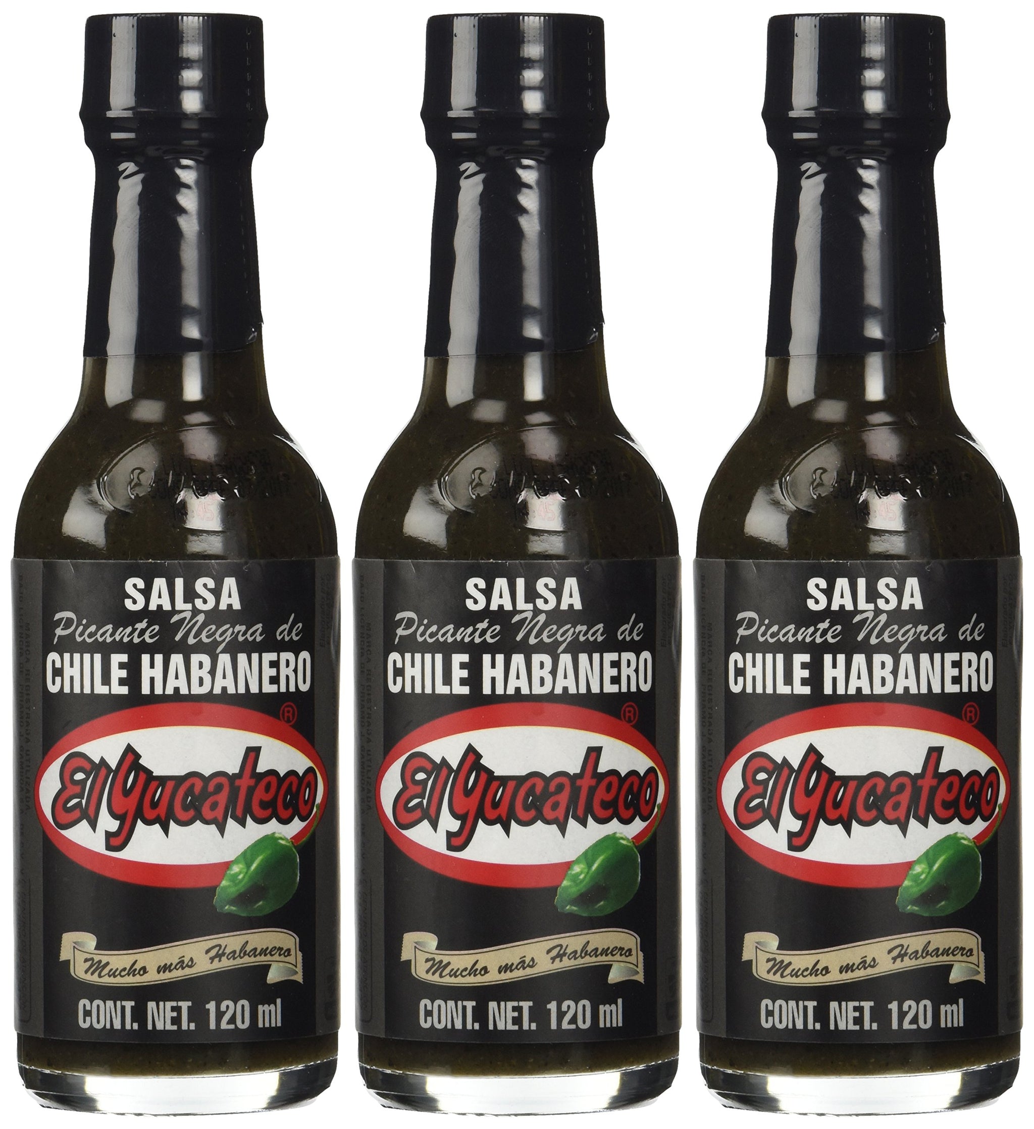 El Yucateco Sauce Hot Chile Habanero 3 Pack