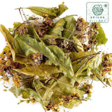 Spices Village Linden Flower Tea, 2 oz, All-Natural Linden Leaf & Flower, Kosher, Gluten Free, Vegan, Non GMO, Resealable Bulk Bag