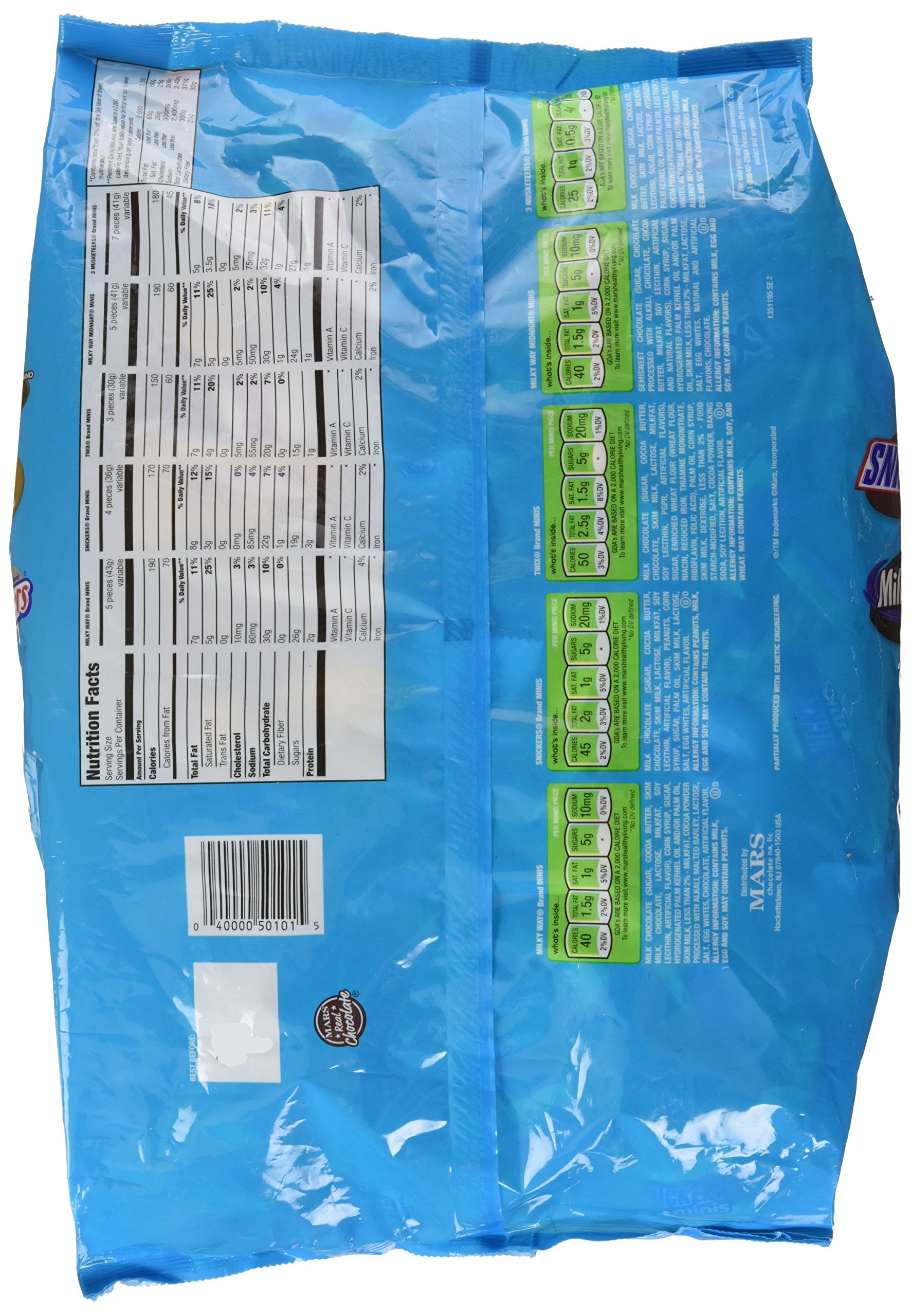 Mars Choc Favorites Mini Chocolate Candies (Net Wt 62.60 Oz),, ()