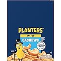 PLANTERS Salted Cashews, Roasted Cashews, Snacks for Adults, 2 oz Packages, 15 Count