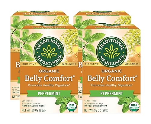 Pack of 4 x Traditional Medicinals Organic Eater's Digest Herbal Tea - 16 Tea