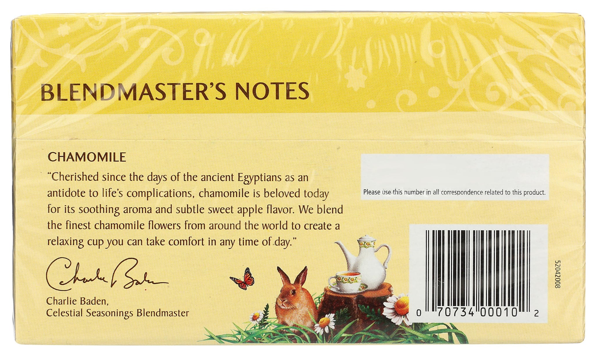 Celestial Seasonings Herbal Tea, Chamomile, 20 Count