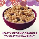 Cascadian Farm Organic Granola, Cinnamon Raisin Cereal, Resealable Pouch, 11 oz