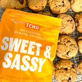 TCHO Sweet & Sassy 66% Dark Chocolate Baking Couverture (3 Bag) | Organic & Fair Trade Certified | Non GMO, Non-Dairy, Vegan, Soy Free (8oz each)