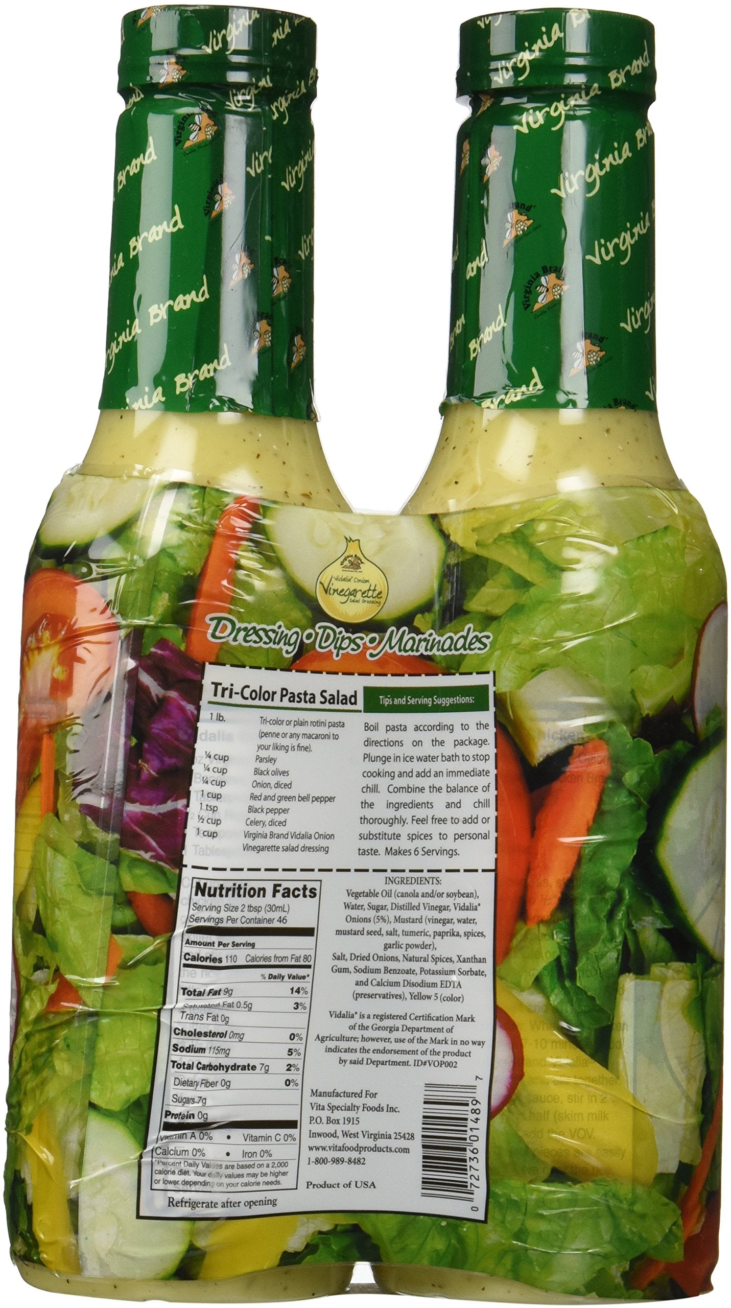 Virginia Brand Vidalia Onion Vinegarette Salad Dressing - 2/24 oz.