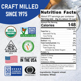 Great River Milling Organic Whole Grain Hard Red Spring Wheat Berries | Hard Red Whole Wheat | High Protein & Gluten | Non-GMO & Kosher | Perfect For Wheat Bread, Salad, Pilaf, Bagels & More | 25 Lb