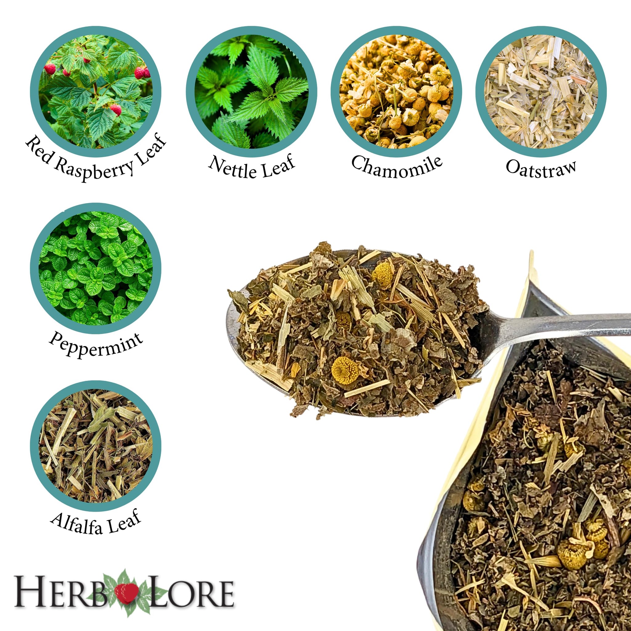 Herb Lore Organic Pregnancy Tea - 65 Servings Loose Leaf - Raspberry Leaf Tea for Pregnant Women - First Trimester Support & Third Trimster Labor Prep