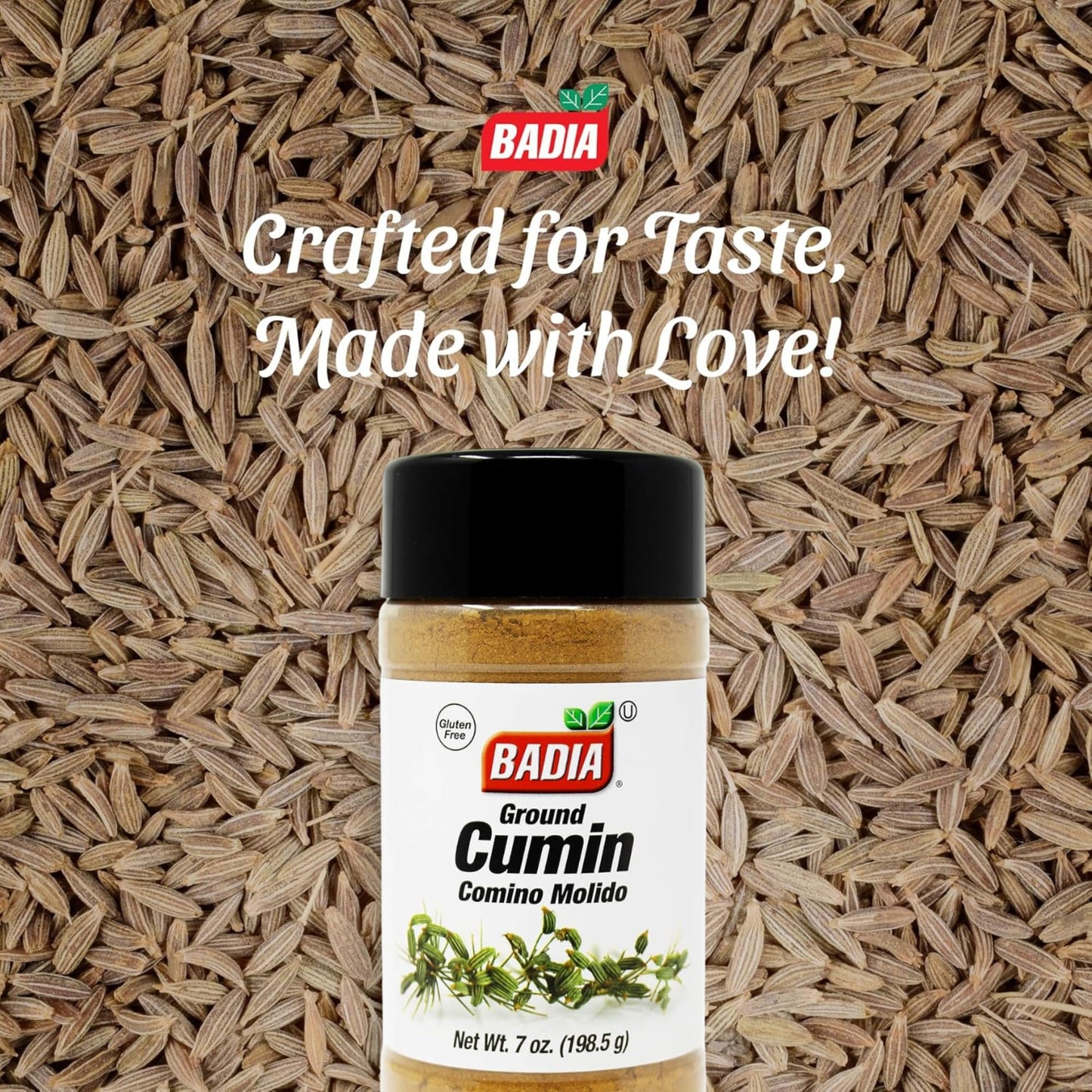 Badia Ground Cumin, 7 oz - Warm & Earthy Spice for Authentic Dishes