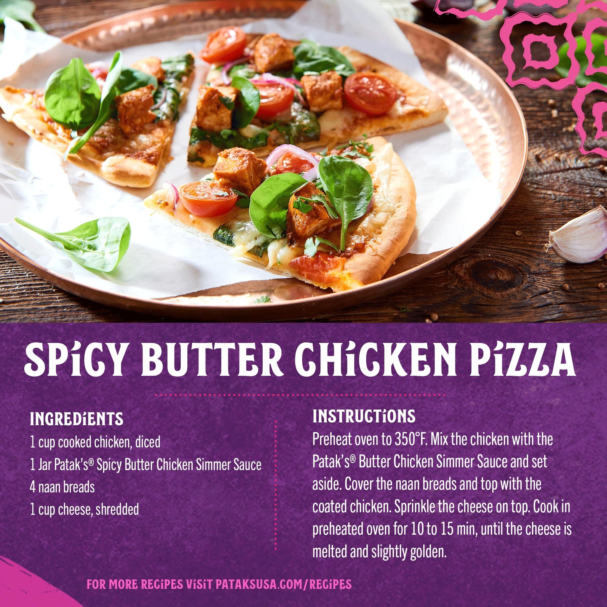 Patak’s Spicy Butter Chicken Simmer Sauce - Spicy & Creamy Curry Sauce w/Tomato Paste, Butter & Spices - Gluten-Free & Vegetarian Indian Sauce