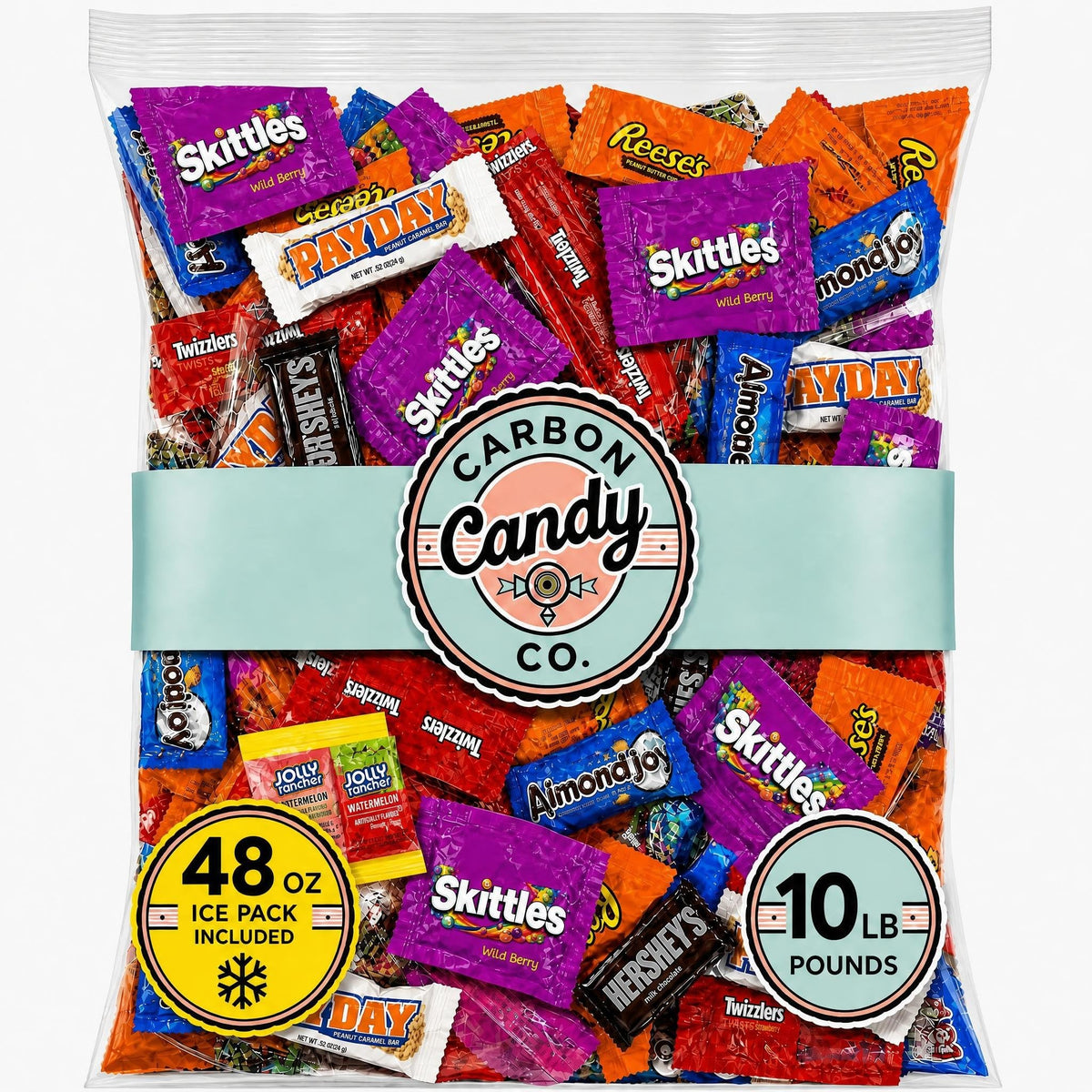 Bulk Pinata Candy & Chocolate Variety Pack, 10 Lb Individually Wrapped Mix