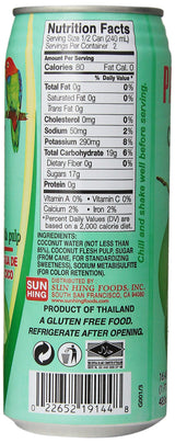 Sun Hing Foods Parrot Coconut Water with Pulp, 16.9 oz