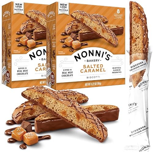 Nonnis Biscotti Salted Caramel 8 pack (set of 2)