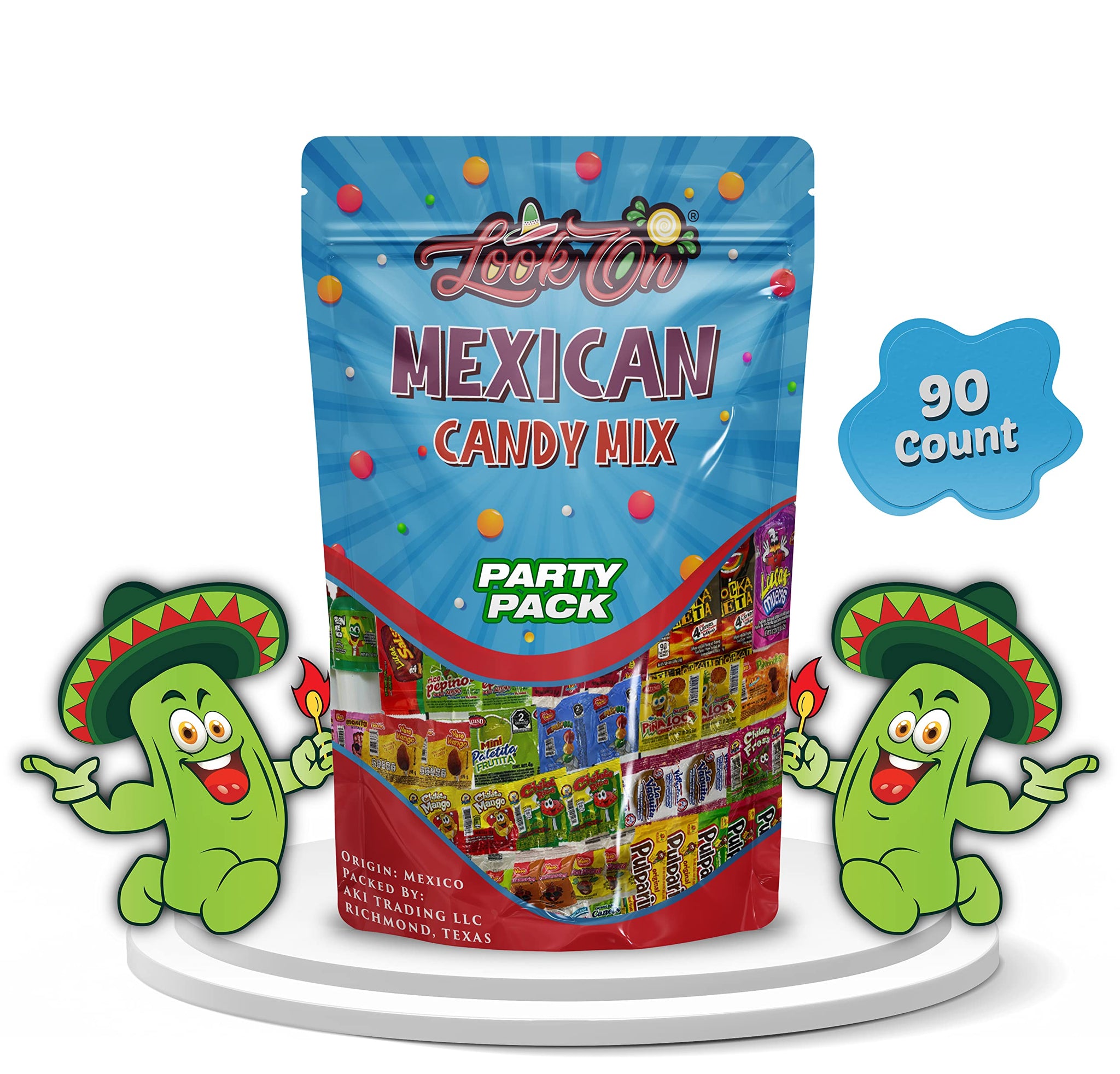 Mexican Candy Assortment Snacks Pack - Variety of Spicy, Sweet, and Sour Candies, Includes Lucas Candy, Pelon Pelo Rico, Pulparindo, Rellerindo, by