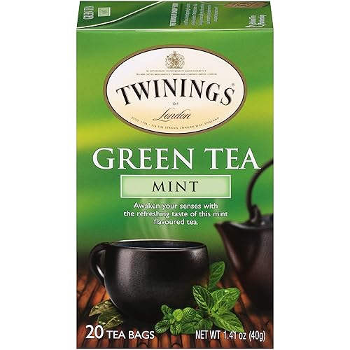 Twinings of London Mint Green Tea Bags, 20 Count