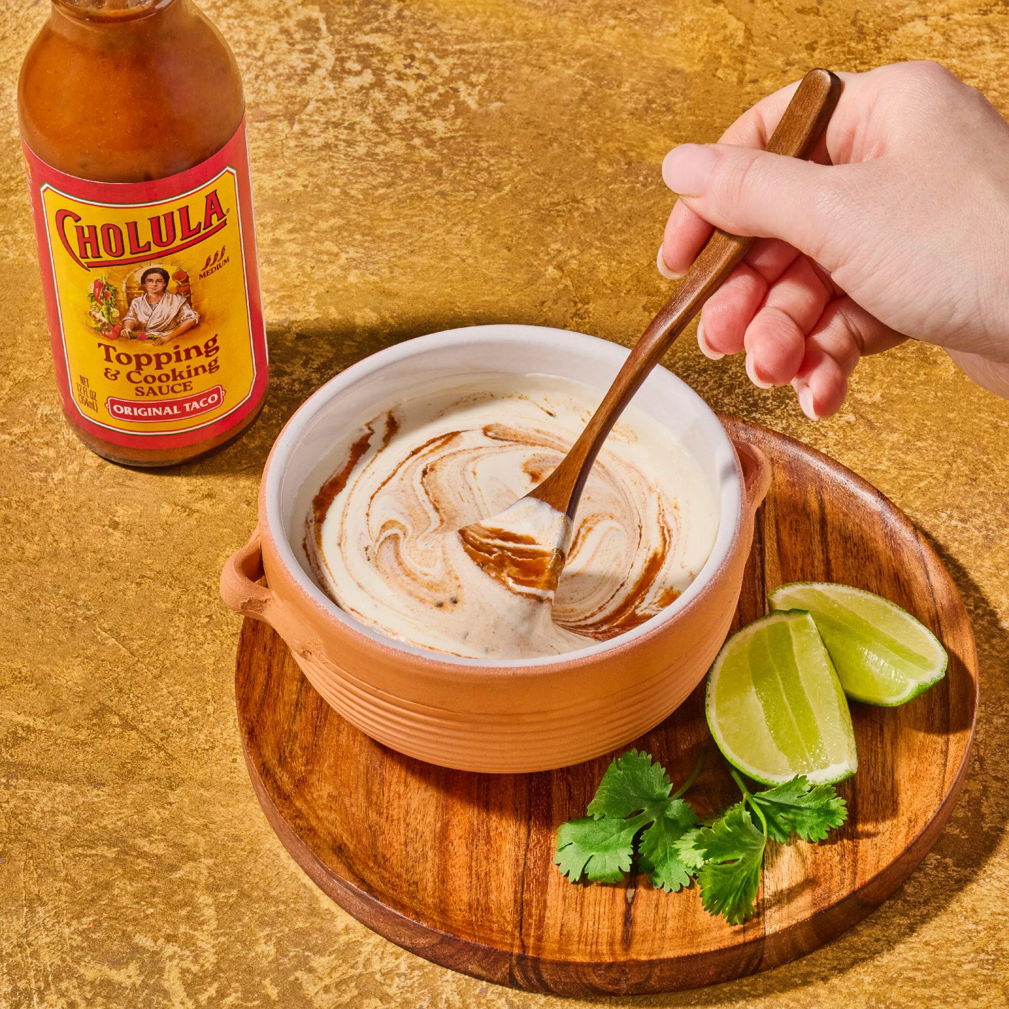 Cholula Topping & Cooking Sauce, Original Taco, Medium Heat, For Tacos, Quesadillas, Carnitas, Eggs, Dips and More, 12 fl oz