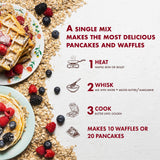 Classique Fare Belgian Waffle Mix - Makes Light and Crisp Waffles, Pancakes, Muffins and Crepes - Works with Griddle Maker - Fast and Fresh Breakfast Foods - 1 Pound (Pack of 6)