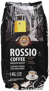 Taste of Portugal Rossio Whole Coffee Beans | Portuguese Medium-Roast Espresso Beans | 2.2lb bag