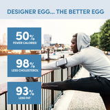 Designer Wellness, Designer Egg, Natural Egg Yolk & Egg White Protein Powder, Keto and Paleo Friendly, Low Calorie, Less Fat and Cholesterol, Classic