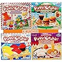 K-Munchies Kracie Popin Cookin Kits - 4 Pack Assorted Japanese Candy Making Kit Bundle - DIY Ramen, Hamburger, Gummi Land, Sushi Candy Poppin Cookin