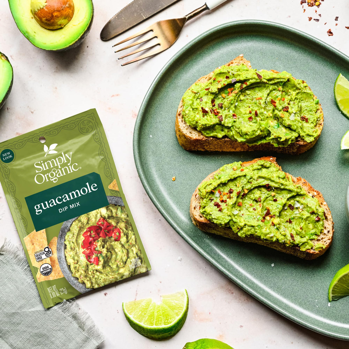Simply Organic Guacamole Dip Mix - 0.8 oz, 12 Count (Pack of 1)