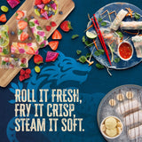 Blue Dragon Rice Paper Spring Roll Wrappers & Chopsticks- 4.7oz (Pack of 1) - Vietnamese Rice Paper Sheets - No Added Colors, Flavors Or Preservatives