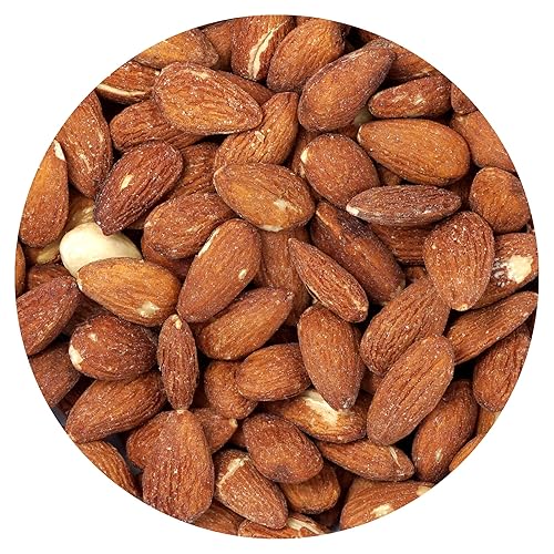 Roasted Unsalted Almonds, 1 Pound Bag, The Hampton Popcorn & Candy Company