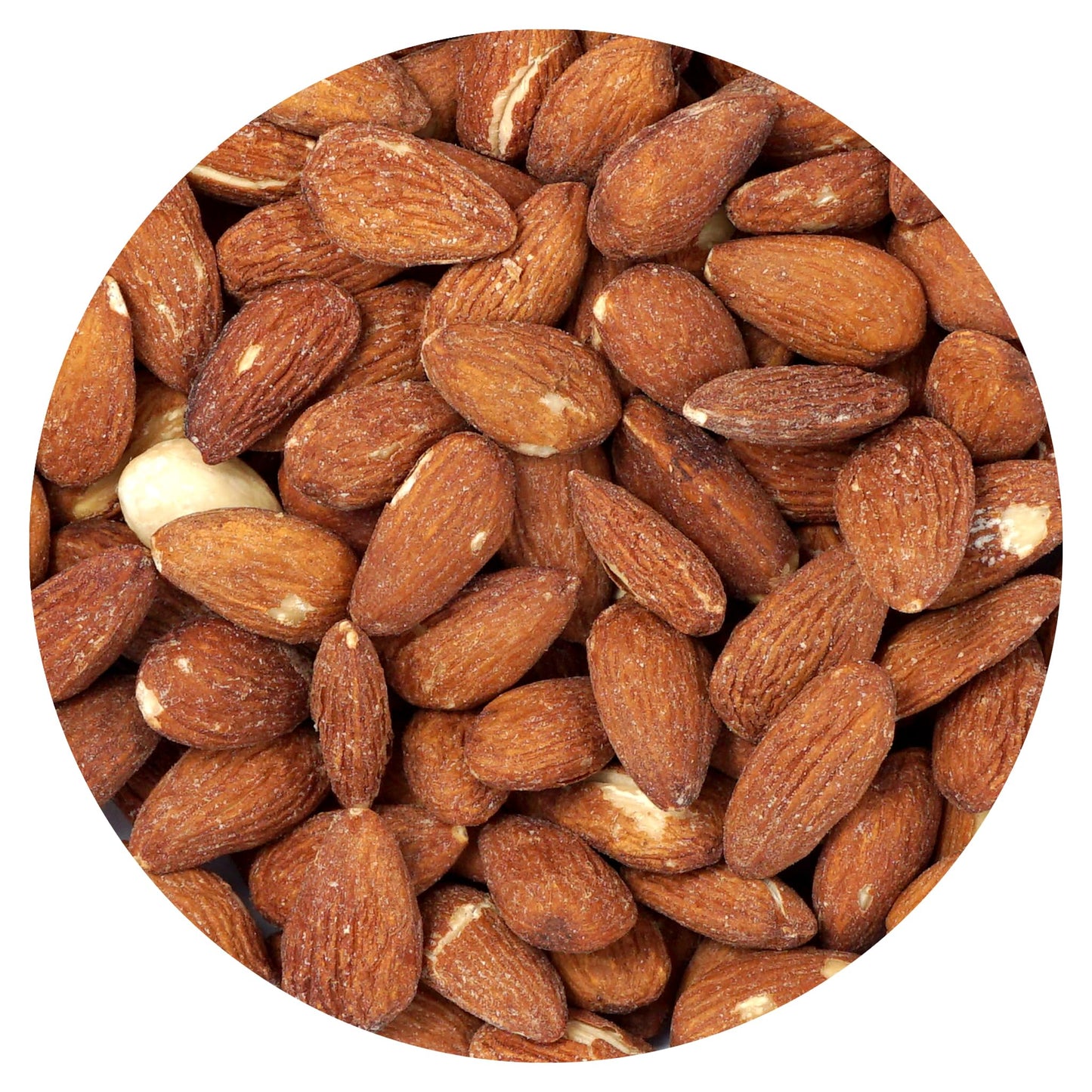 Roasted Unsalted Almonds, 1 Pound Bag, The Hampton Popcorn & Candy Company