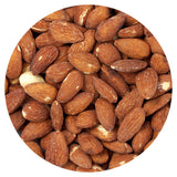 Roasted Unsalted Almonds, 1 Pound Bag, The Hampton Popcorn & Candy Company