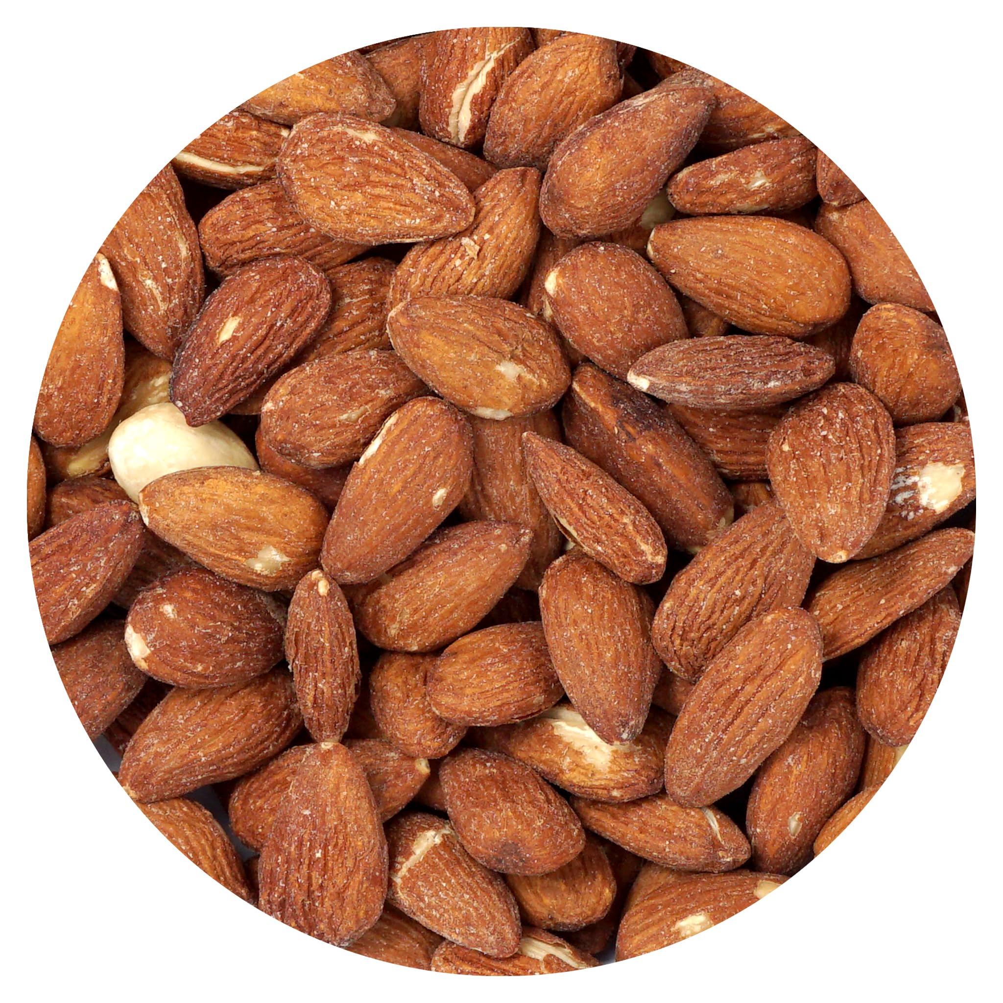 Roasted Unsalted Almonds, 1 Pound Bag, The Hampton Popcorn & Candy Company
