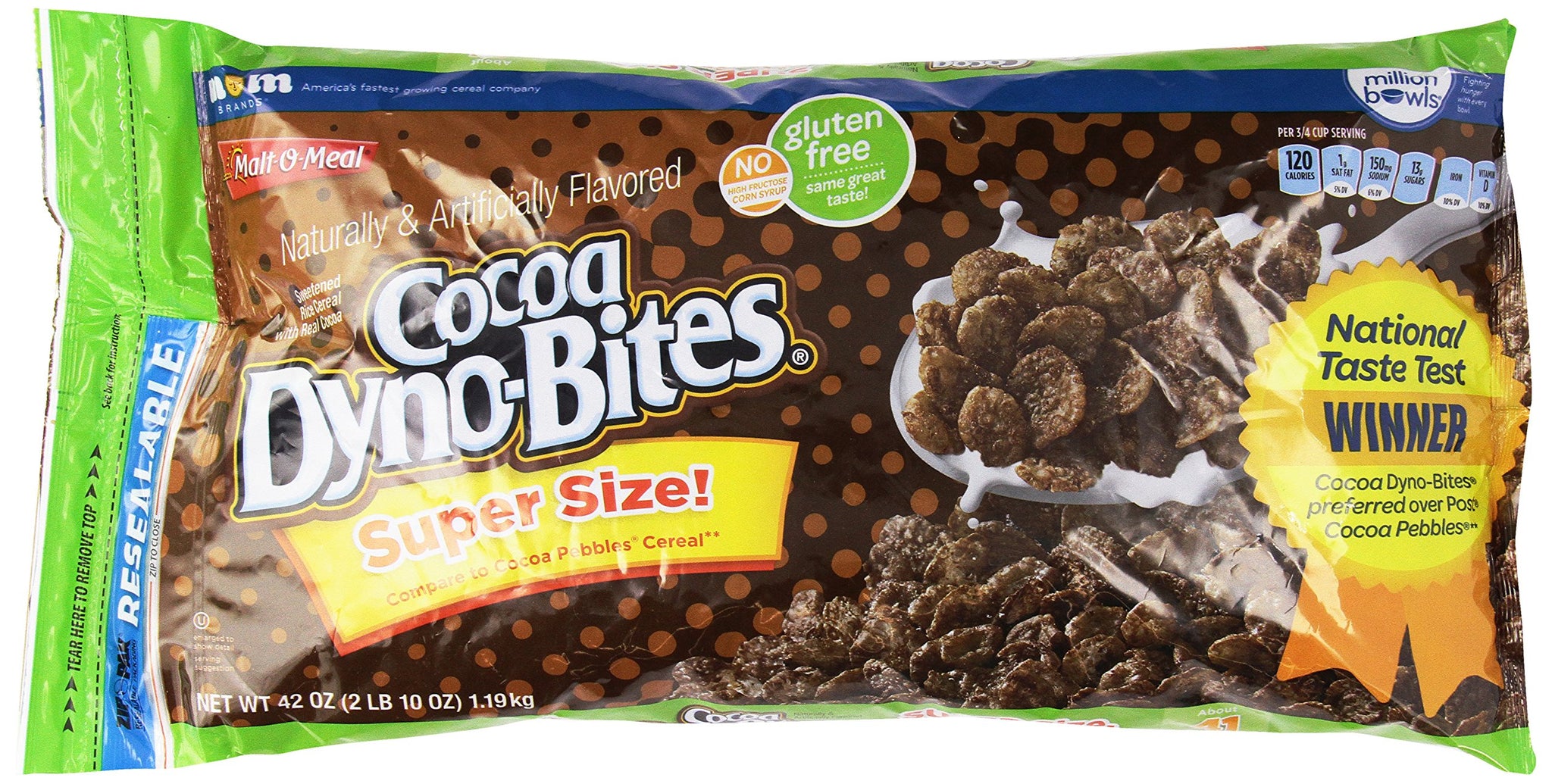 Malt-O-Meal Cereal Dyno-Bites Cocoa, 42 oz
