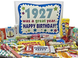 RETRO CANDY YUM ~ 1927 99th Birthday Gift Box of Nostalgic Retro Candy from Childhood for 99 Year Old Man or Woman Born 1927